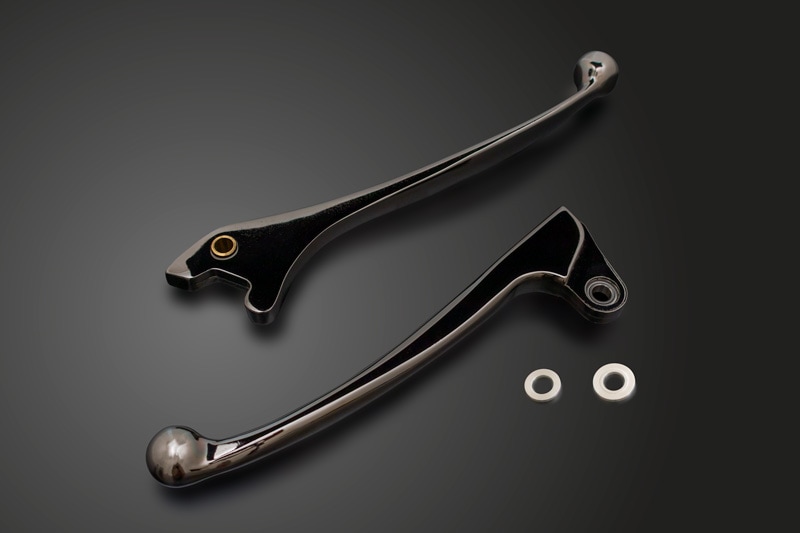 フィンガークラッチ＆ブレーキレバー Z1/Z2 7φ 漆黒メッキ | 車種から