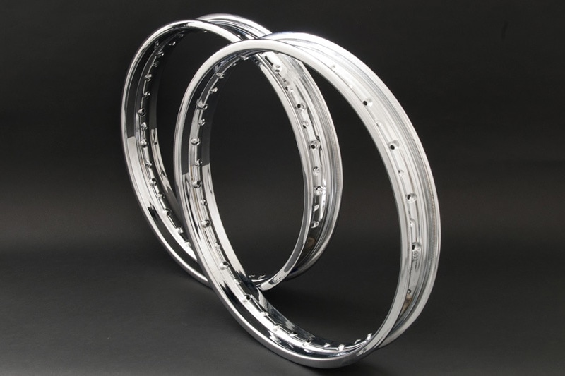 【D.I.D】クロームメッキリム リア/フロントホイールセット クロームメッキリム (リア 1.85-18(36H)) | 車種から,CB400FOUR,足回り