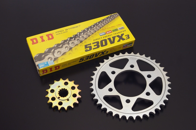 530コンバートキット】J/R/GPZ系STDスプロケット＆110リンクチェーン