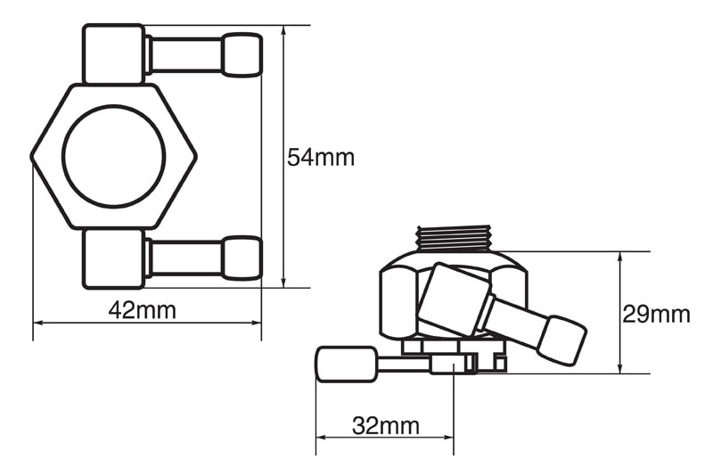 �ͥ��¡�1/4"NPT�����󥰥륢���ȡ��졼���� (6000���꡼��)
