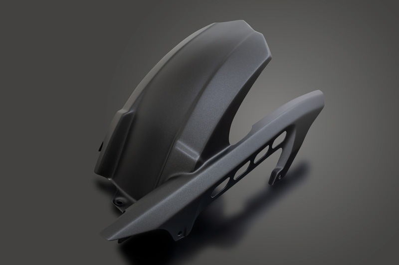 メタリックフラットスパークブラック FRPリアフェンダー 2025年式