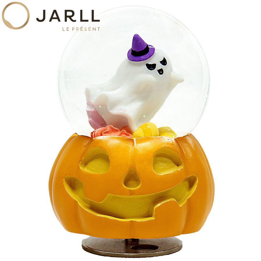 【JARLL】スノードーム ハロウィン ゴースト カボチャ 高級 オルゴール（ぜんまい式）飾り 装飾 インテリア 置物 イベント ホラー おばけ プレゼント スノーグローブ HG0651