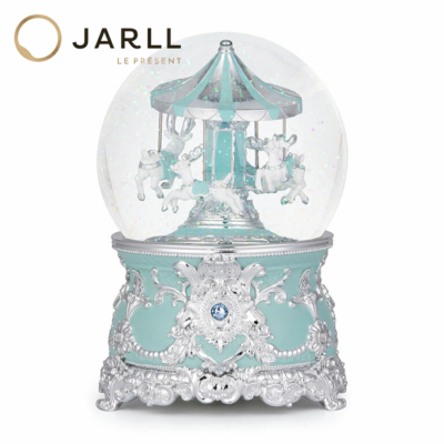 JARLL】ティファニー ブルー クリスマス ヘラジカ スノードーム