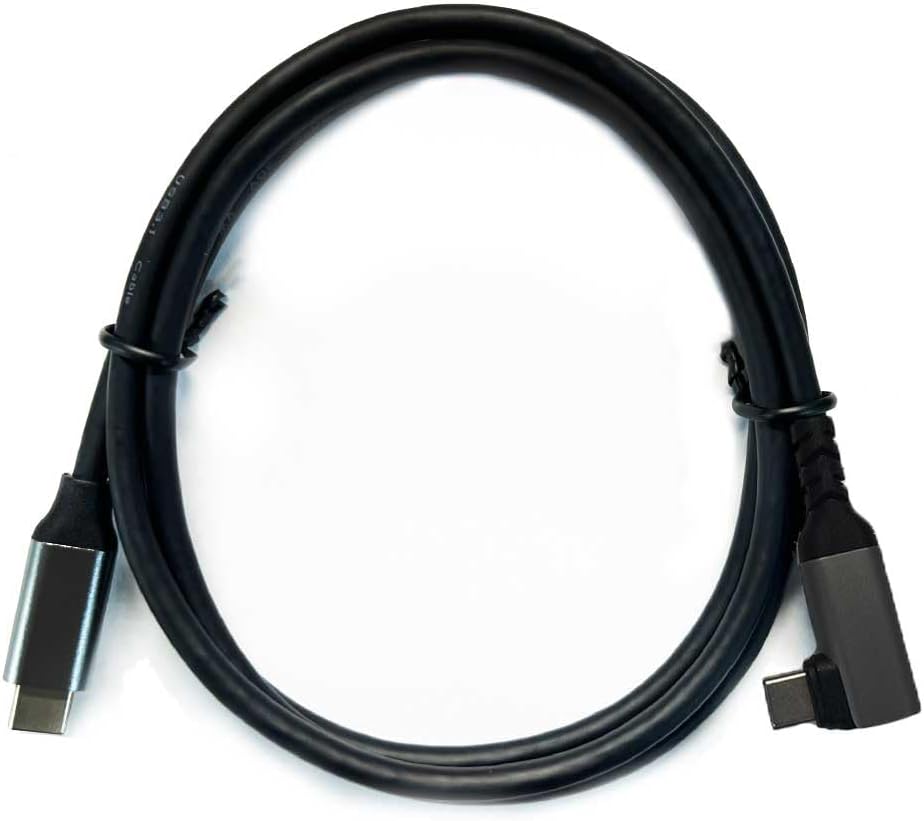 USB Type-c L型ケーブル 4K FullHD 映像伝達 モバイルモニター 充電 100cm switch対応 USB 4.0 タイプc Thunderbolt 4 互換 映像（最大4K 60Hz）パソコン ノートパソコン WTC-CC2-BK 0101-f