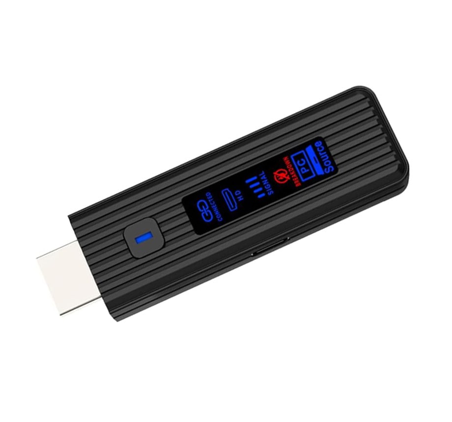 ワイヤレスHDMI（増設用送信機）※単体では使えません。日本技適認証取得 転送距離最大50m 簡単接続 1080P フルHD ドライバー不要（WIFI設定不要）最大8台増設 テレビ/PC/Mac/Window/カメラ/監視カメラ WTHL-WIFIS-BK 6352