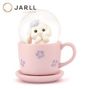 【JARLL】スノードーム うさぎ マグカップ 高級 オルゴール（ぜんまい式）プレゼント 結婚祝い 誕生日 インテリア 置物 スノーグローブ AO19095