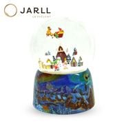 【JARLL】スノードーム クリスマス 村のイグルー 高級 オルゴール（ぜんまい式）プレゼント 結婚祝い 誕生日 インテリア 置物 スノーグローブ GB2103
