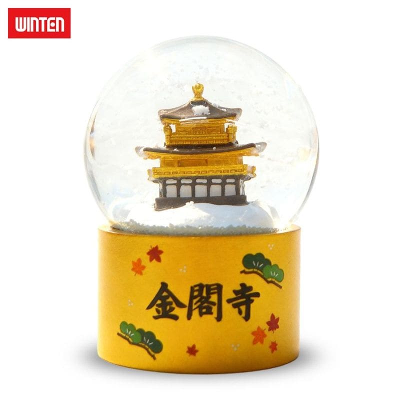 スノードーム 雪化粧の金閣寺 プレゼント 日本 京都 金閣寺 Japan Kyoto Kinkaku-ji お土産 祝い インテリア 置物 スノーグローブ WT-WG2601