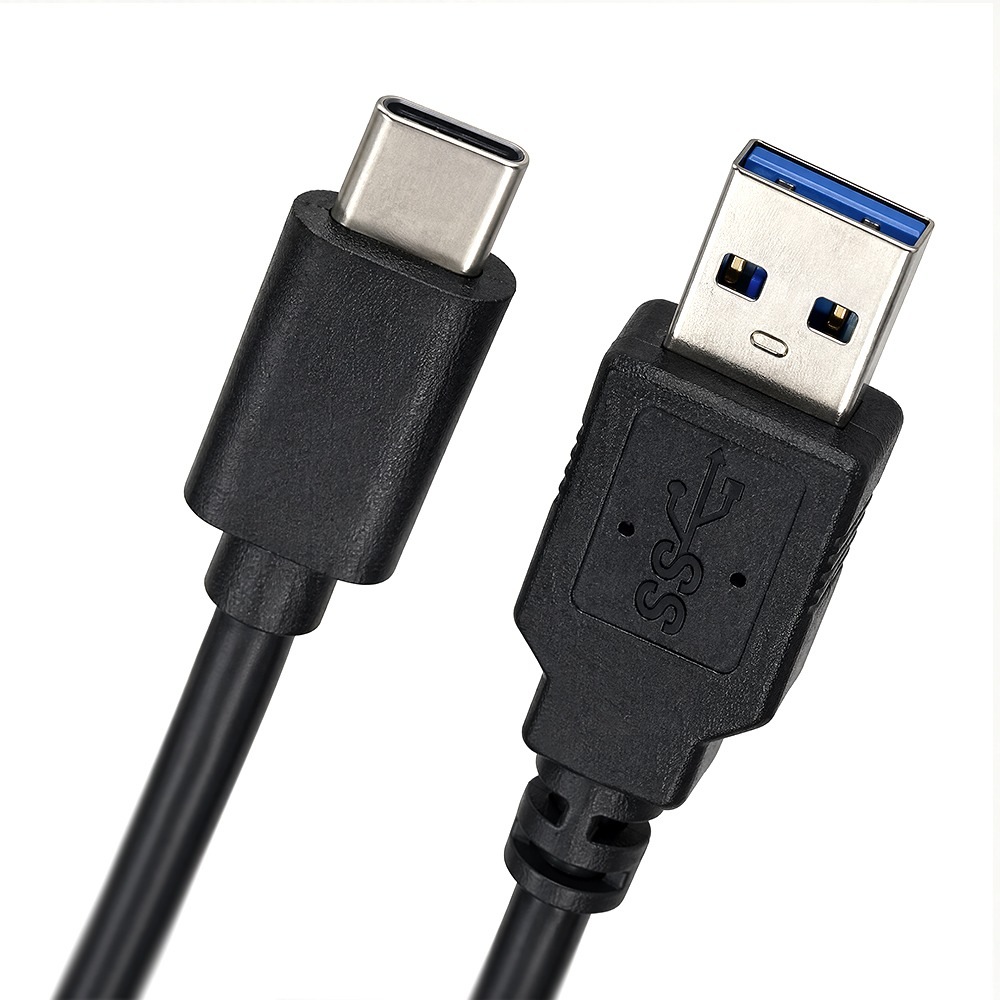 WINTEN USB-C（Type-C）to USB-A ケーブル USB 3.2 Gen2 最大10Gbps データ転送対応 約30cm WTC-AC1-BK