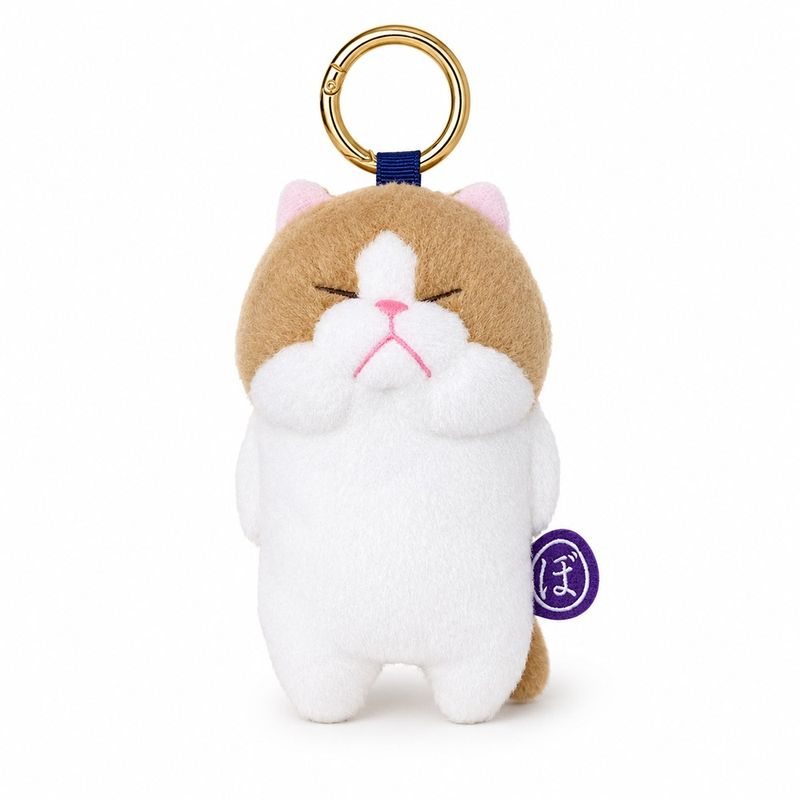 【予約商品】ぼうみたいなねこ ちゃぼう カラビナ付きマスコット 全長約12cm ぬいぐるみ 内藤デザイン研究所（2026年9月発売予定）