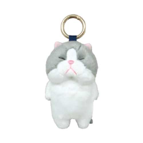 【予約商品】ぼうみたいなねこ ねずぼう カラビナ付きマスコット 全長約12cm ぬいぐるみ 内藤デザイン研究所（2026年9月発売予定）