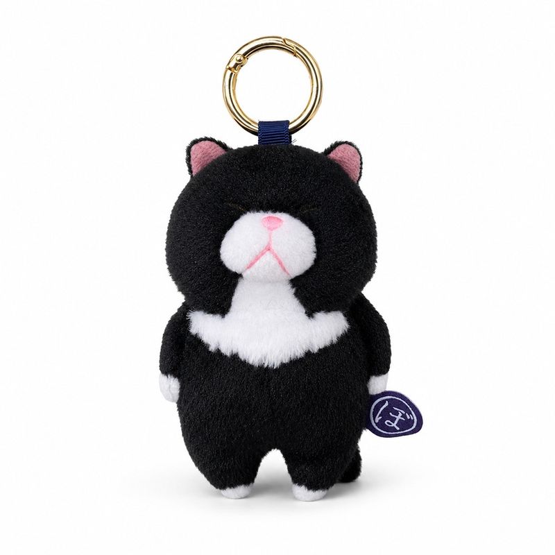 【予約商品】ぼうみたいなねこ たびぼう カラビナ付きマスコット 全長約12cm ぬいぐるみ 内藤デザイン研究所（2026年9月発売予定）