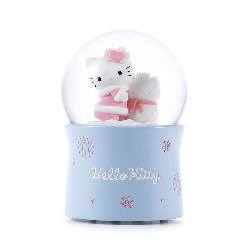 《予約商品》【サンリオキャラクターズ×JARLL】ハローキティ クリスマス 雪だるま スノードーム オルゴール インテリア 置物 飾り プレゼント 結婚祝い 誕生日 高さ約15cm KT22112-JP