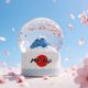 【JARLL】スノードーム 桜舞う富士山 プレゼント 日本 Mt.Fuji お土産 祝い 結婚 インテリア 置物 スノーグローブ IA23001 8259