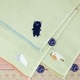 【内藤デザイン研究所】ぼうみたいなねこ タオルハンカチ 猫 刺繍 やさしい肌触り 防菌防臭 子猫 畳み模様 どうぶつ かわいい キッズ 誕生日 プレゼント やわらかい