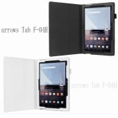 【フィルム付】 wisers 富士通 FUJITSU docomo ドコモ arrows Tab F-04H 10.5インチ タブレット 専用 ケース カバー [2016 年 新型] 全10色 ブラッ