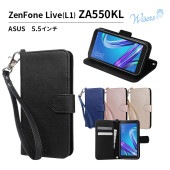 wisers ストラップ2種付 スマホケース ZenFone Live (L1) ZA550KL 専用 ASUS 5.5 インチ [2018 2019 年 新型] スマートフォン スマホ ケース カバ