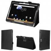 wisers 保護フィルム付き タブレットケース BLUEDOT BNT-1013W 10.1インチ タブレット 専用 ケース カバー [2020年 新型] 全4色 ブラック・ダークブルー・スカイブル