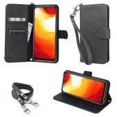 wisers ストラップ2種付き スマホケース Xiaomi シャオミ Mi 10 lite 5G XIG01 専用 au エーユー 6.6 インチ スマートフォン スマホ 手帳型  ケース カバー 