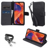 wisers ストラップ2種付き スマホケース OPPO A73 専用 6.44 インチ スマートフォン スマホ 手帳型 ケース カバー [2020年 新型] Rakuten Mobile 楽天モバイ