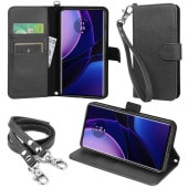 wisers ストラップ2種付 スマホケース motorola edge 40  専用 MOTOROLA モトローラ 5.5 インチ スマホ スマートフォン ケース カバー [2023年 新型] 全4
