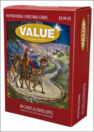 ���ꥹ�ޥ�BOX���ꥫ����RELIGIOUS SCENES 48-COUNT VALUE BOX������սꡧ�륫2��12��NIV��KJV���ˡʥ�����48��(����48��)����ˡ�57493��