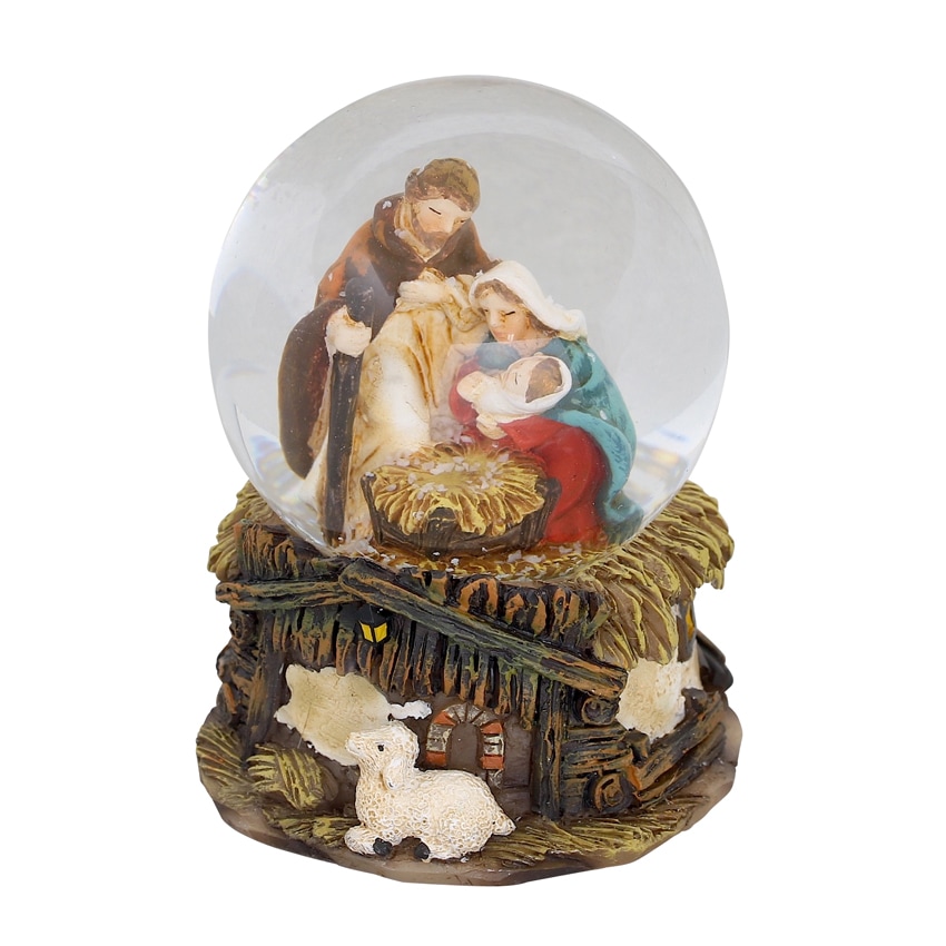 ○新価格)スノードーム 聖家族 MB900-20A （59282）（いのちのことば社