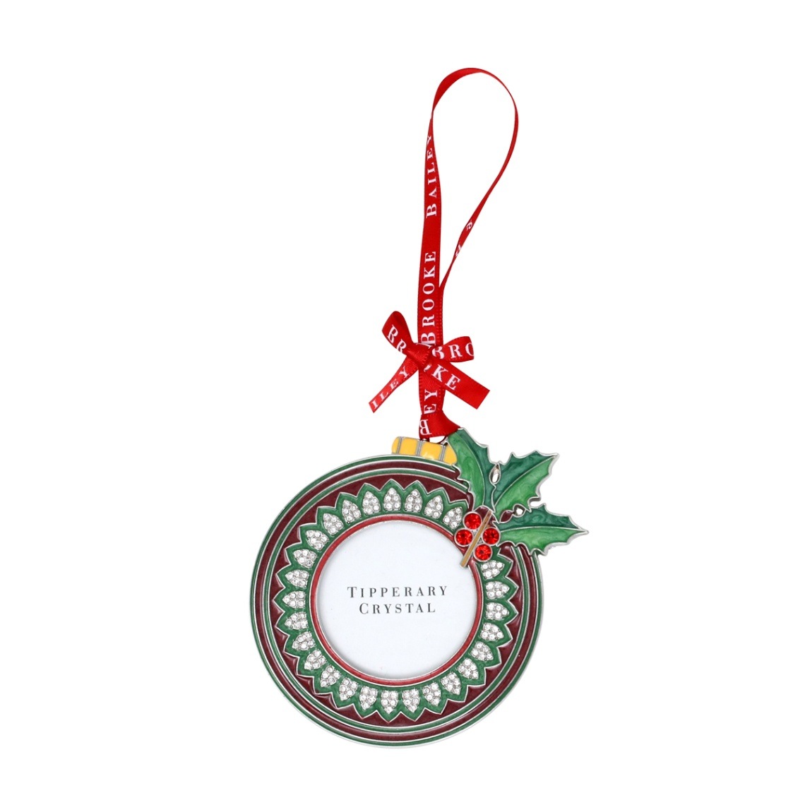 新価格）クリスマスオーナメント フォトフレーム付きリース PD22