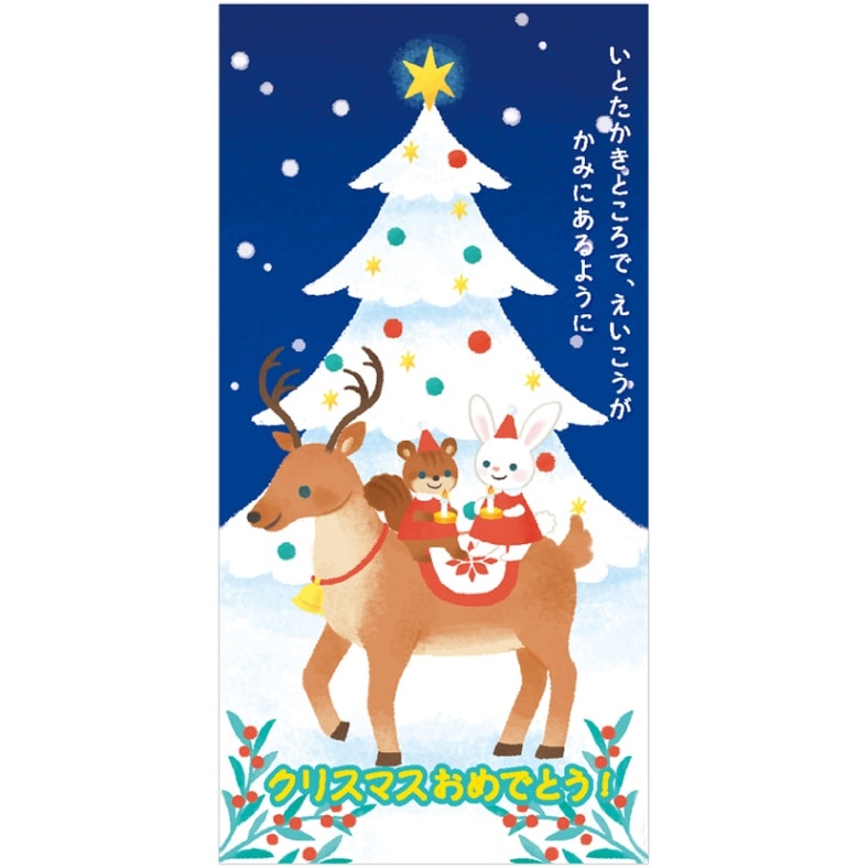 クリスマス　確認用 クリスマス1/3カード 1/3WAV22F(10枚入り) （59925）（いのちのことば