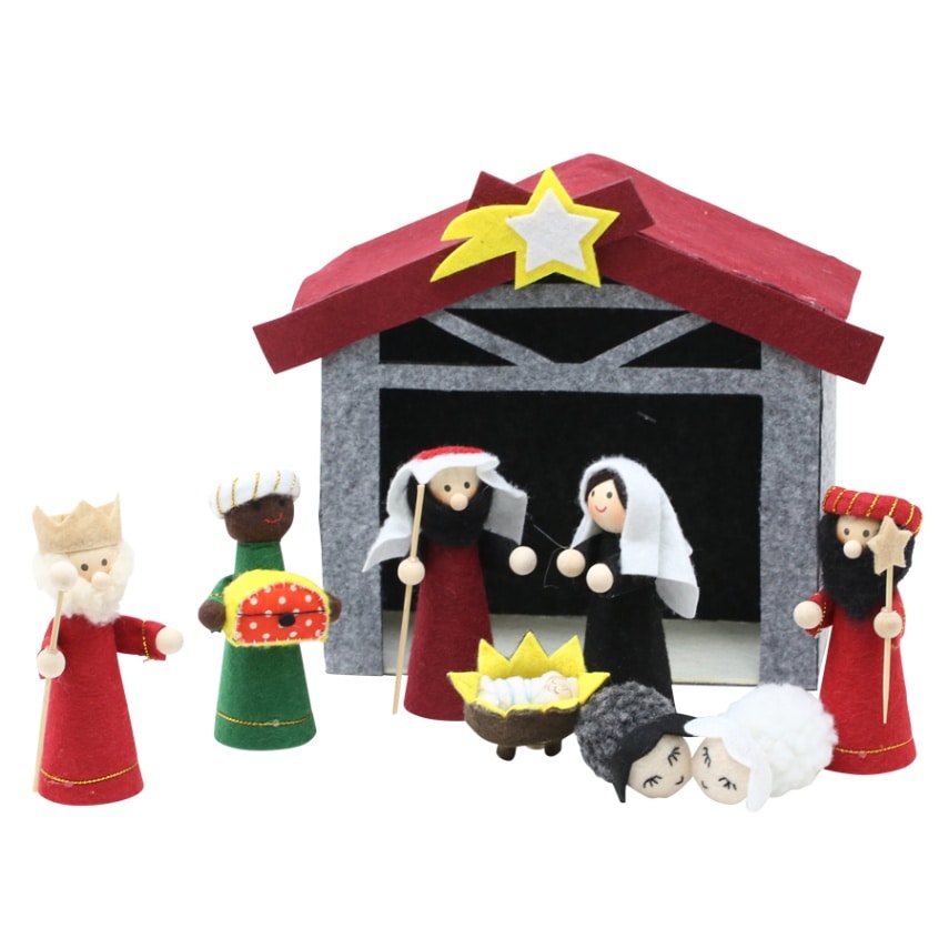 フェルト降誕セット （58496）（いのちのことば社・オリーブス