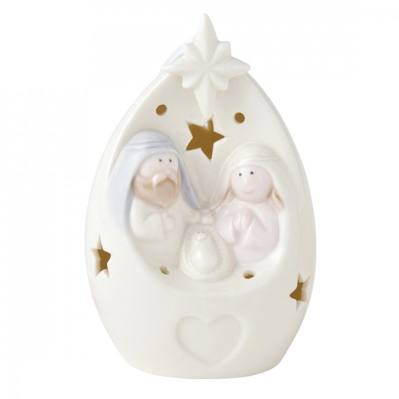 新価格)LEDタマゴ型ネイティビティ置物 （50642）（いのちのことば社