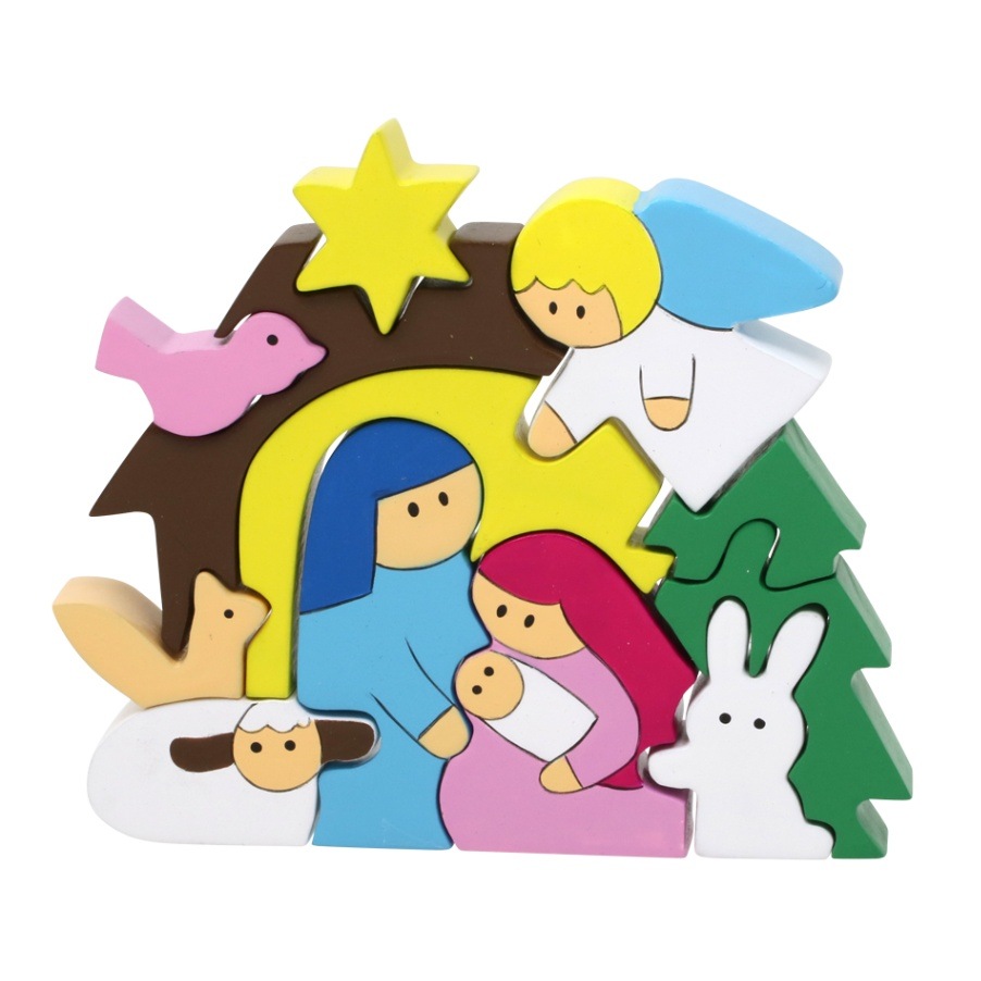 品切・再版なし] 木製クリスマスパズル 降誕 (新価格)（50669