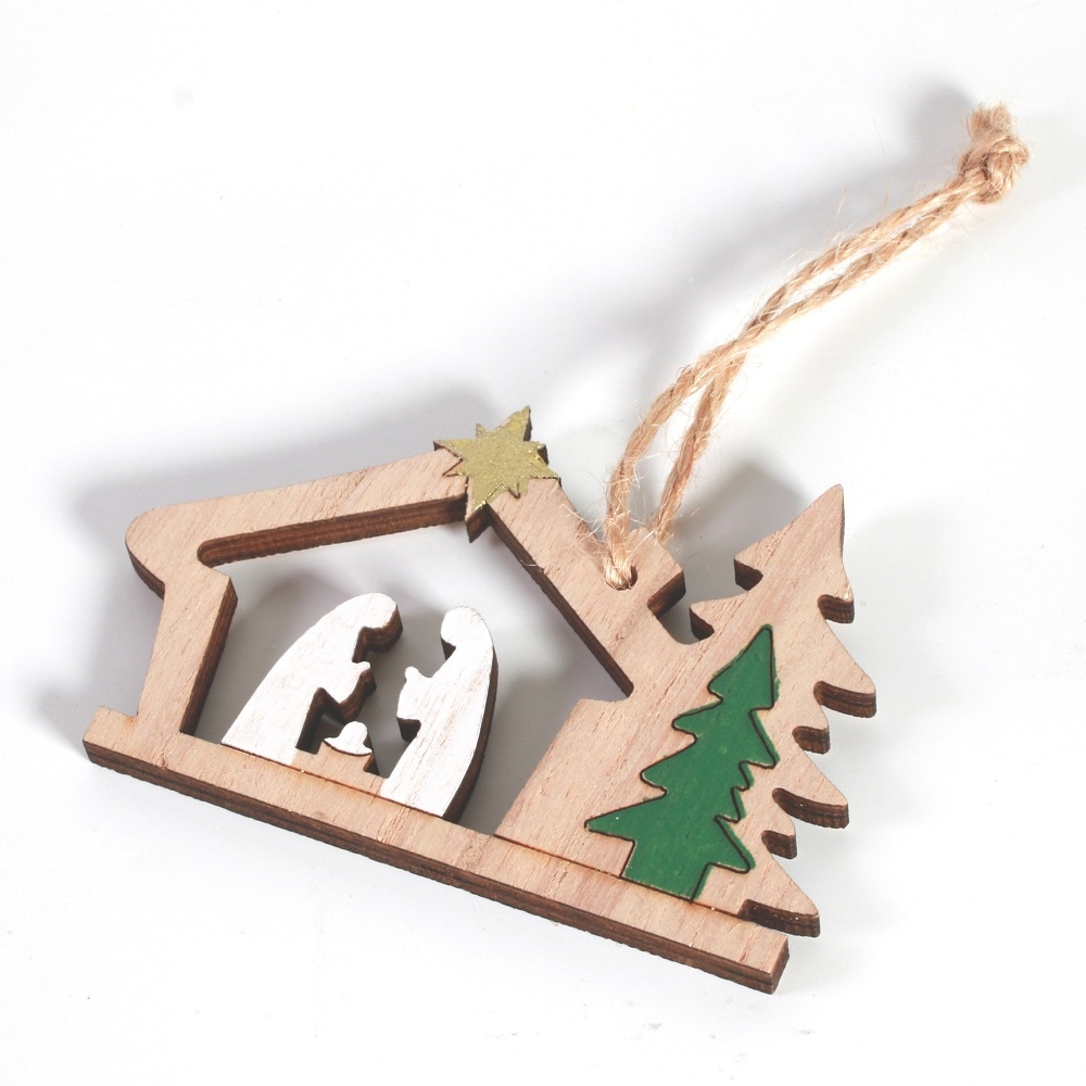 ウッド ネイティビティ オーナメント （55772）（いのちのことば社