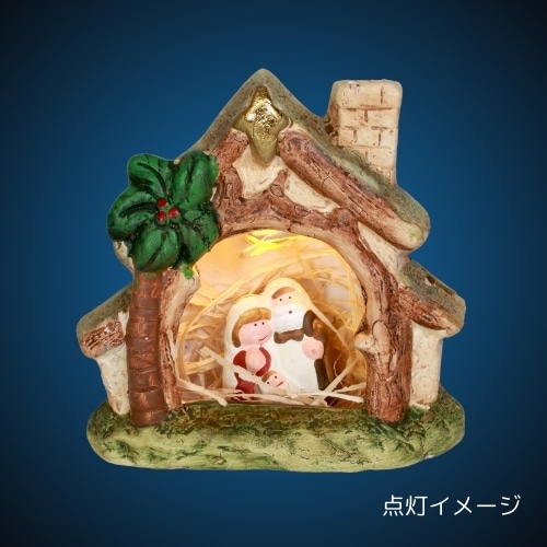 クリスマスオーナメント 陶器 置物 玄関 キリスト 聖家族 ナティ