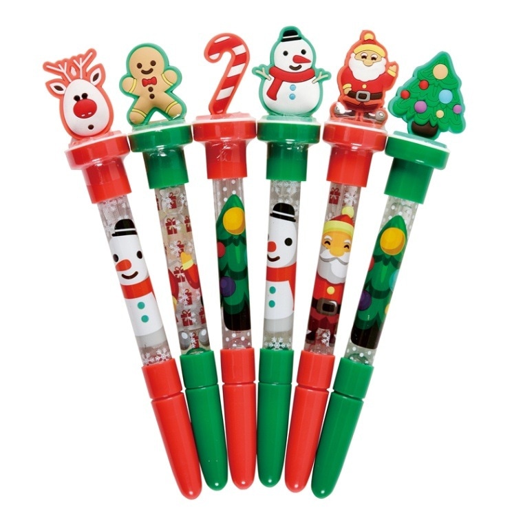 新価格)クリスマス3WAYペン(色柄おまかせ) （55811）（いのちのことば