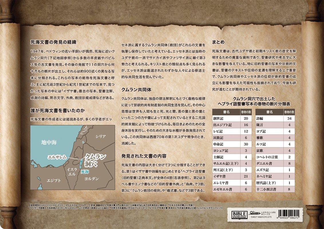 クリアファイル 死海文書ガイド KM25CF2 （50627）（いのちのことば社