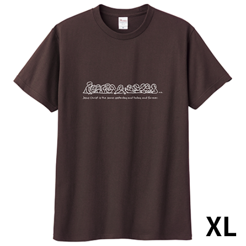 Tシャツ チャコールグレー 最後の晩餐（XL） （500523）（いのちの