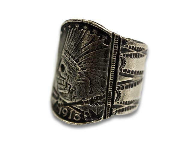 CHOOKE/チョーク】「Indian Skull Ring”Large”/インディアンスカル