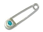 FIRST ARROW's/եȥۡSmall Safety Pins with Turquoise/դ⡼륻եƥԥ󥺡(O-244)