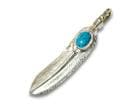 ��FIRST ARROW's/�ե������ȥ��������ۡ�Medium Feather with Turquoise Heart Feather��Left��/�����������ϡ��ȥե������եߥǥ�����ե������ɺ������ɡ�(P-516L)