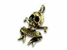 ��galcia/���륷���ۡߡ�GANGSTERVILLE/����󥰥������ӥ�ۡ�Skull Pendant Top/������ڥ����ȥȥåס�(18GSG-NT03SK-BR)