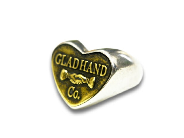 GLAD HAND/グラッドハンド】「Button Ring”Heart Small”/ボタンリング