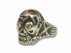 ��Peanuts&Co/�ԡ��ʥåĥ���ѥˡ��ۡ�Skull Poison Ring��Zirconia��/������ݥ������󥰡ɥ��륳�˥��ɡ�(Silver925��White)<br><br>(�ԡ��ʥåĥ���ɥ���/���������꡼/���ᥫ��/�ۥåȥ��å�/�ϡ��졼/WOLF PACK/����եѥå�)