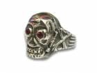 ��Peanuts&Co/�ԡ��ʥåĥ���ѥˡ��ۡ�Skull Poison Ring��Zirconia��/������ݥ������󥰡ɥ��륳�˥��ɡ�(Silver925��Red)<br><br>(�ԡ��ʥåĥ���ɥ���/���������꡼/���ᥫ��/�ۥåȥ��å�/�ϡ��졼/WOLF PACK/����եѥå�)