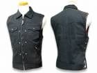 SKULL FLIGHT/ե饤ȡۡHard Pique Riders Club Zip VestFull Collar/ϡɥԥ饤֥åץ٥ȡɥե륫顼ɡ