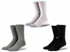3­���åȡ�STANCE SOX/�����󥹥��å����ۡ�Crew Socks��ICON 3 Pack��/���롼���å����ɥ�������3�ѥå��ɡ�<br>(NBA/�Х���/MLB/����/���/���å���/���ᥫ��/�ϡ��졼/�ۥåȥ��å�/�Х�����/�ץ쥼���/����/WOLF PACK/����եѥå�)