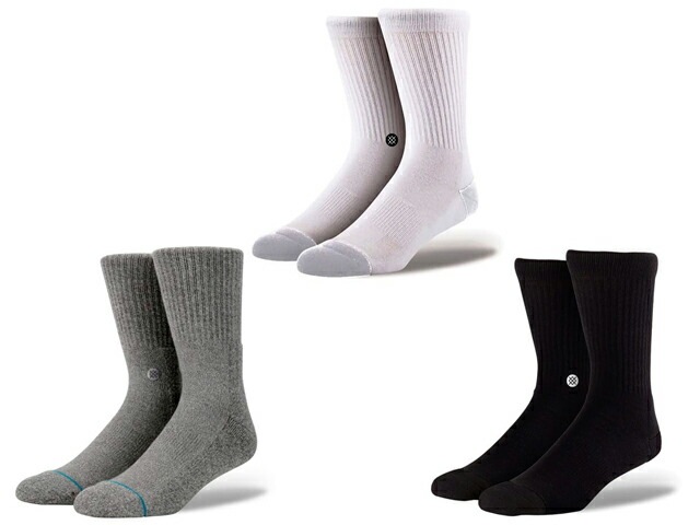 3足セット【STANCE SOX/スタンスソックス】「Crew Socks”ICON 3 Pack