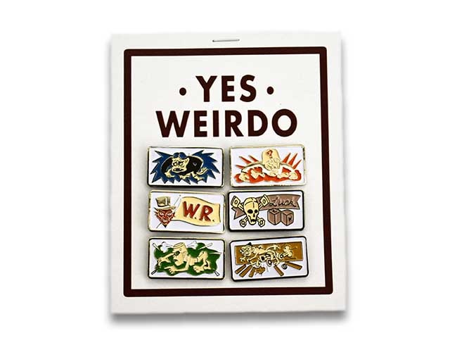 6個セット【WEIRDO/ウィアード】「Bycycle Plates Pins/バイシクル