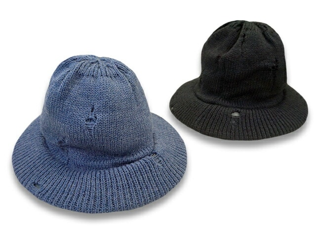 (30% OFF)��2����Mighty Shine/�ޥ��ƥ������㥤���2022AW��Damage Knit Hat/���᡼���˥åȥϥåȡ�(1223015)(THE FAT HATTER/�� �ե��åȥϥå���/�ۥ����륺���ѥ��/���ᥫ��/�ϡ��졼/�Х�����/�˥åȥ���å�/�ץ쥼���/WOLF PACK/����եѥå�)