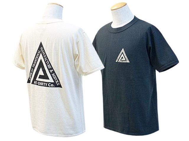 全2色【AT-DIRTY/アットダーティー】2023SS「Triangle S/S Tee